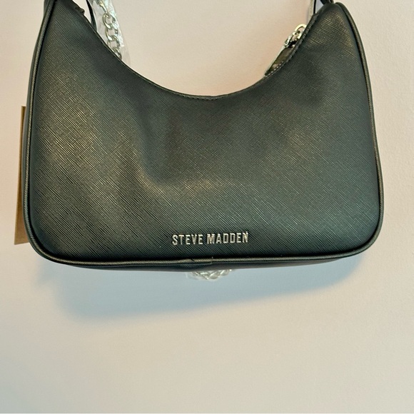 Brand New Steve Madden BVITAL-S BLACK Purse Safiano Leather - Picture 5 of 14